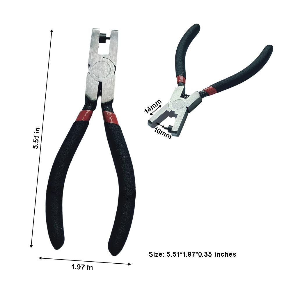Sheet Metal Hole Punch,2Mm Hand Held Puncher Pliers Tool