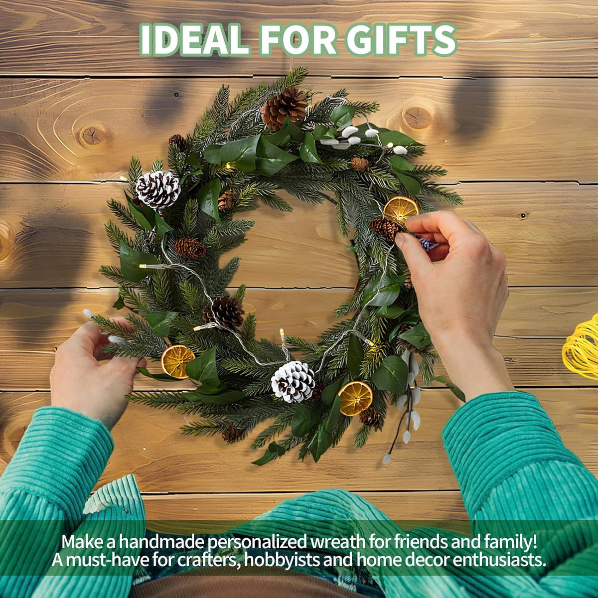 2 Pack Metal Wreath Frame 8 in Wreath Making Supplies, Sturdy round Metal Wreaths Form for DIY Fall, Holiday, Christmas, Valentine’S Day Crafts Decorate Home, Garden, Windows