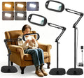 10X 30X Large Floor Magnifying Glass with Light and Stand