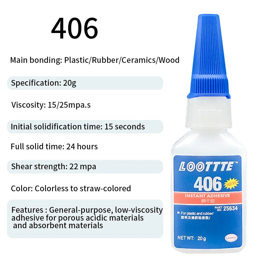 20Ml 401 460 Instant Strong Glue Universal Super Glue Mighty Instant Glue Instant Colorless Adhesive Glue Tools
